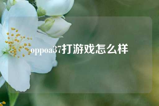 oppoa37打游戏怎么样