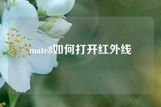 mate8如何打开红外线-第1张图片-皇冠信用盘出租